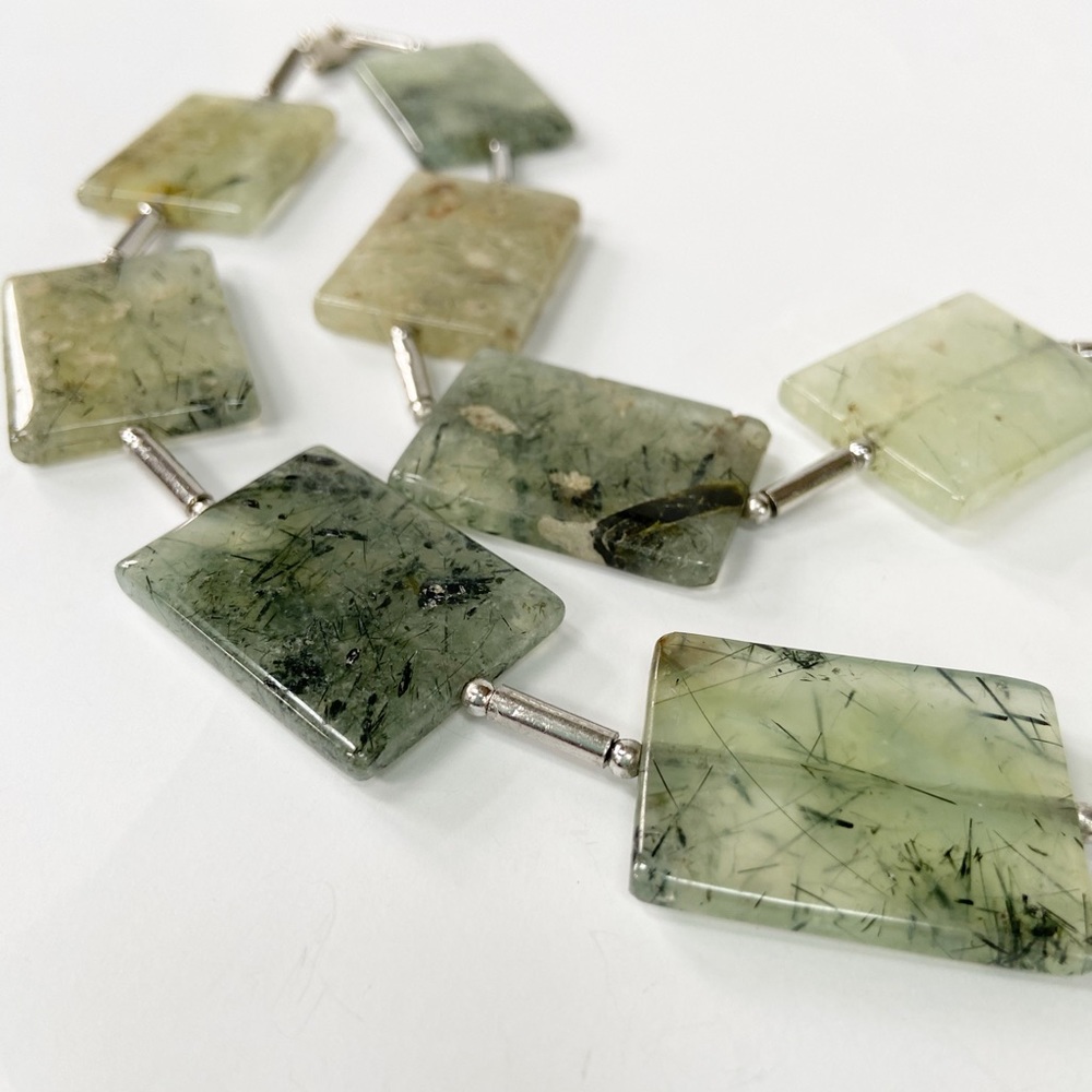 Genuine Gemstone Statement Necklace - image 7